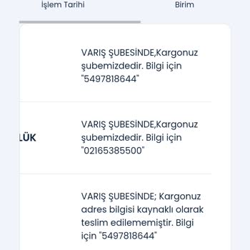 Aras Kargo'da Adres Sorunu Ve Yanlış Yönlendirme