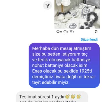 Bebek Ürünleri Siparişimde Yaşanan Sorunlar Ve Mağduriyet