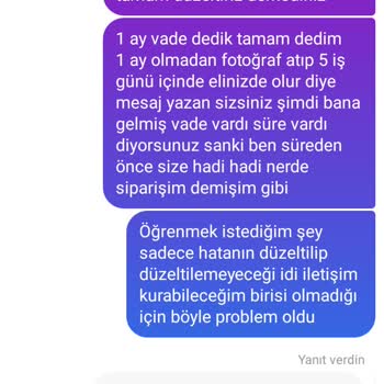 Bebek Ürünleri Siparişimde Yaşanan Sorunlar Ve Mağduriyet