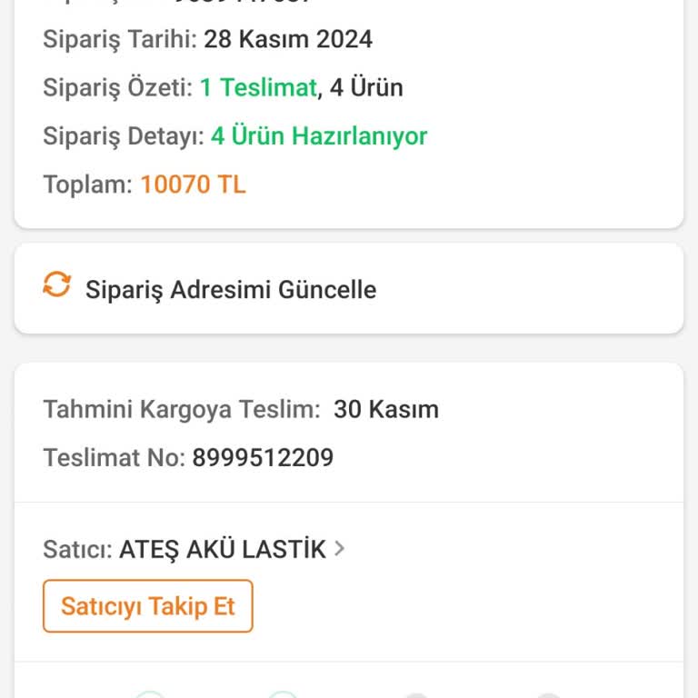 Trendyol'dan Lastik Siparişi Kabusu: Ürün Yok, Çözüm Yok