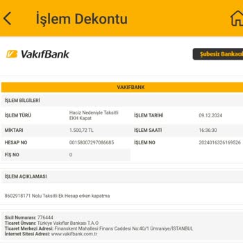 VakıfBank Hesabıma Haksız Bloke Ve Faiz İşlemi