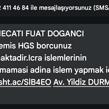 HGS Borcu Üzerine Yanıltıcı İcra Mesajı