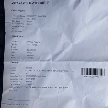 Adidas Ayakkabıda Beklenmedik Yıpranma Ve Tadilat Talebi Reddi