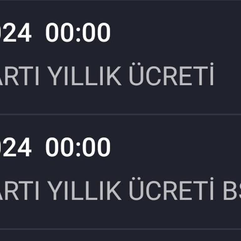 Haksız Kart Aidatı Kesintisi