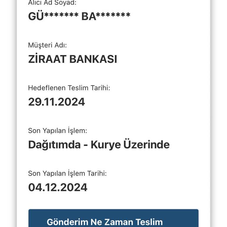 Ziraat Bankası Kart Teslimatında 20 Günlük Gecikme