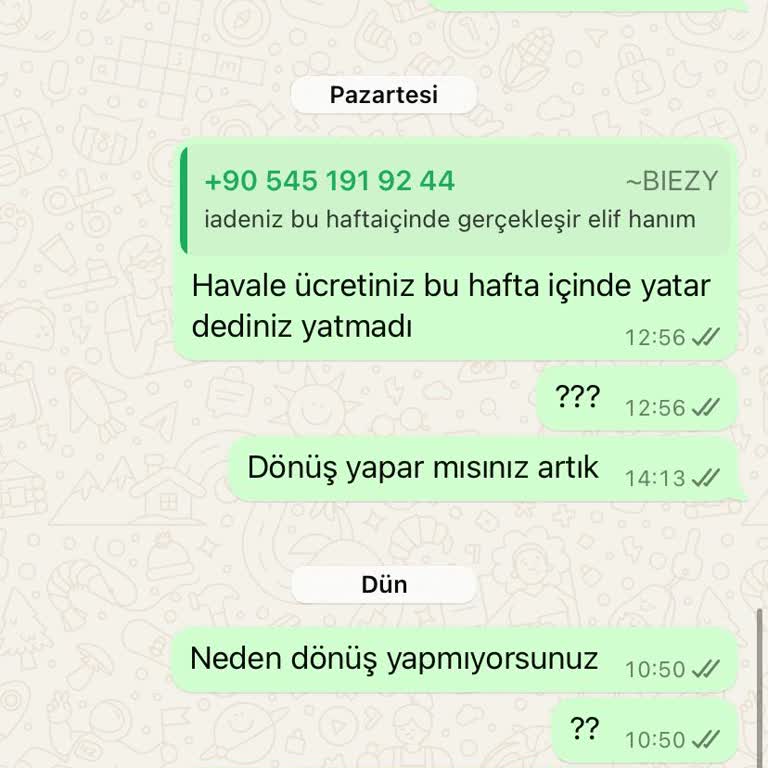 İletişim Sorunları Ve İade Sürecinde Oyalama