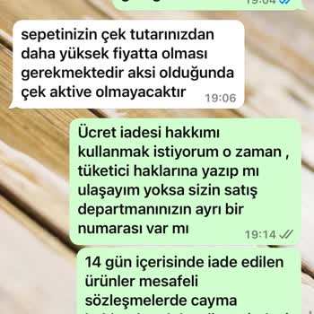 İade Edilmeyen Ücret Ve Yetersiz Kupon Sorunu