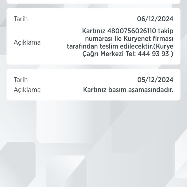 Kuryenet Kart Teslimatında Gecikme Ve Müşteri Memnuniyetsizliği