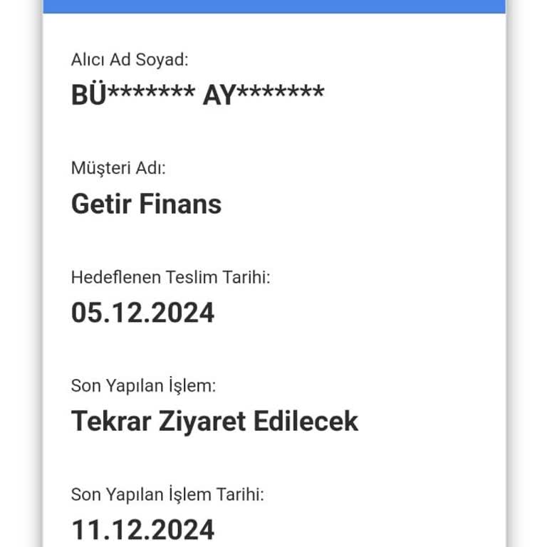 Adresimdeyim Ama Kuryem Neden Teslim Edilmiyor