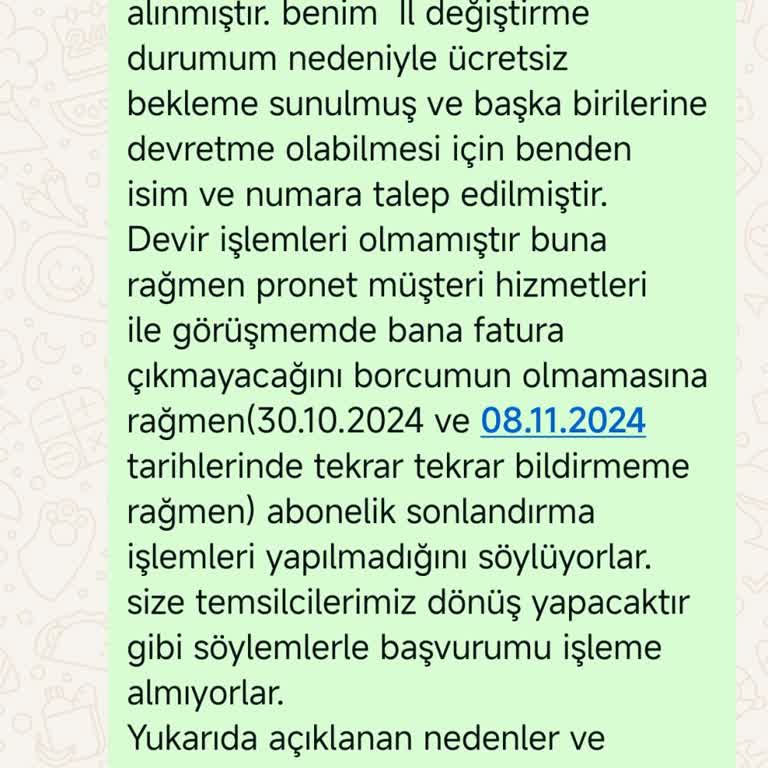 Pronet Abonelik İptalinde Zorluklar