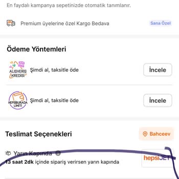 Aynı Gün Teslimat Sözü Tutulmayan Sipariş