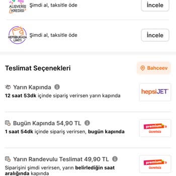 Aynı Gün Teslimat Sözü Tutulmayan Sipariş