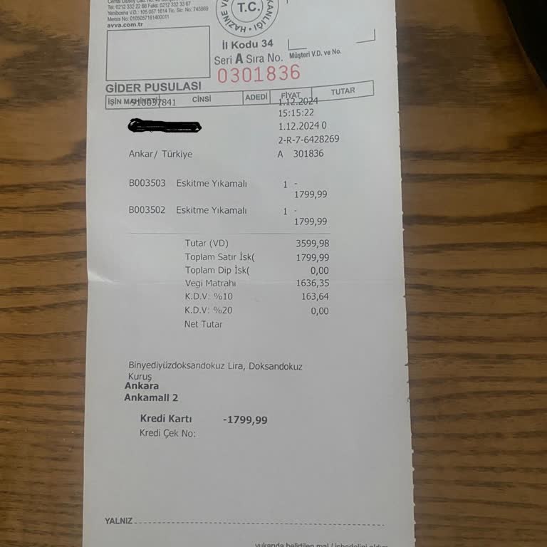 Avva Mağazası İade Sürecinde Müşteriyi Oyalıyor