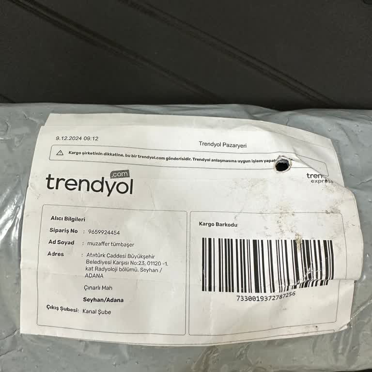 Trendyol Kargo Teslimatında Sorun Ve Çalışan Üslubu