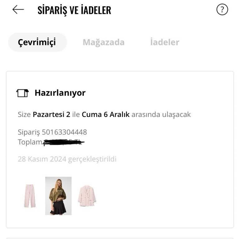 Teslim Edilmeyen Sipariş Ve Yetersiz Müşteri Hizmetleri