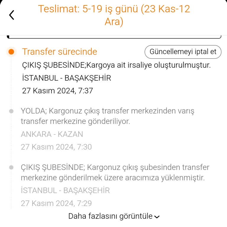 Aras Kargo'da 10 Gündür Kayıp Kargo Sorunu