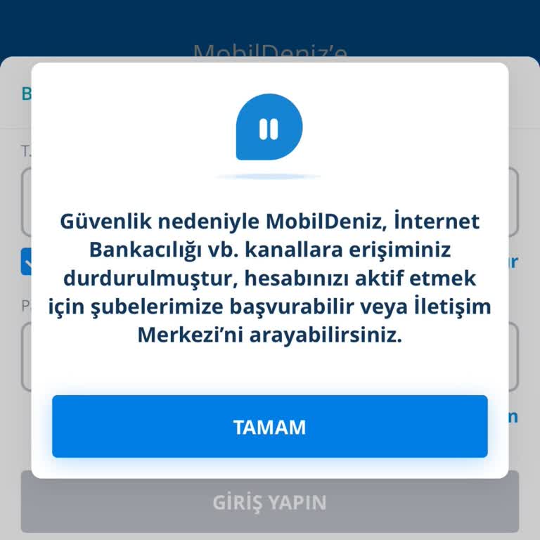 Virüs Sorunu Nedeniyle Giriş Yapamama Mağduriyeti