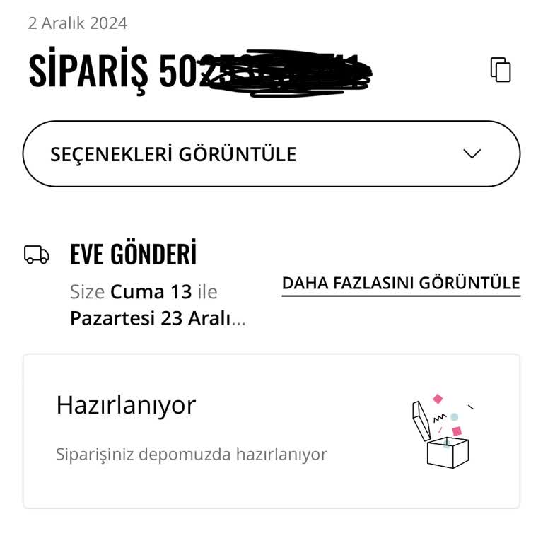 Stradivarius Siparişim Hala Depoda Hazırlanıyor!