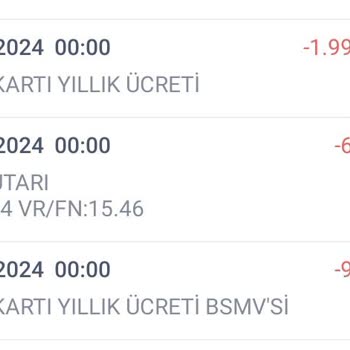 Yasal Olmayan Kart Aidatı Kesintisi