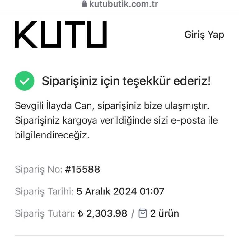 Sipariş Gecikmesi Ve İletişim Sorunu