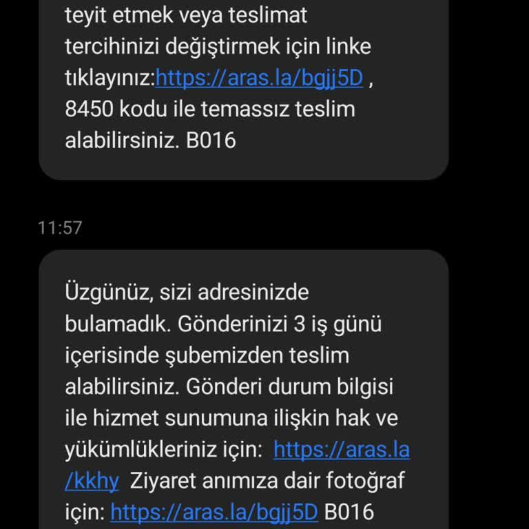 Aras Kargo'nun Yanlış Teslimat İddiası