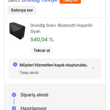 Sipariş Güncellemesi Ve İletişim Eksikliği