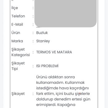 Stanley Soğutucu Değişim Sürecinde İletişim Sorunu