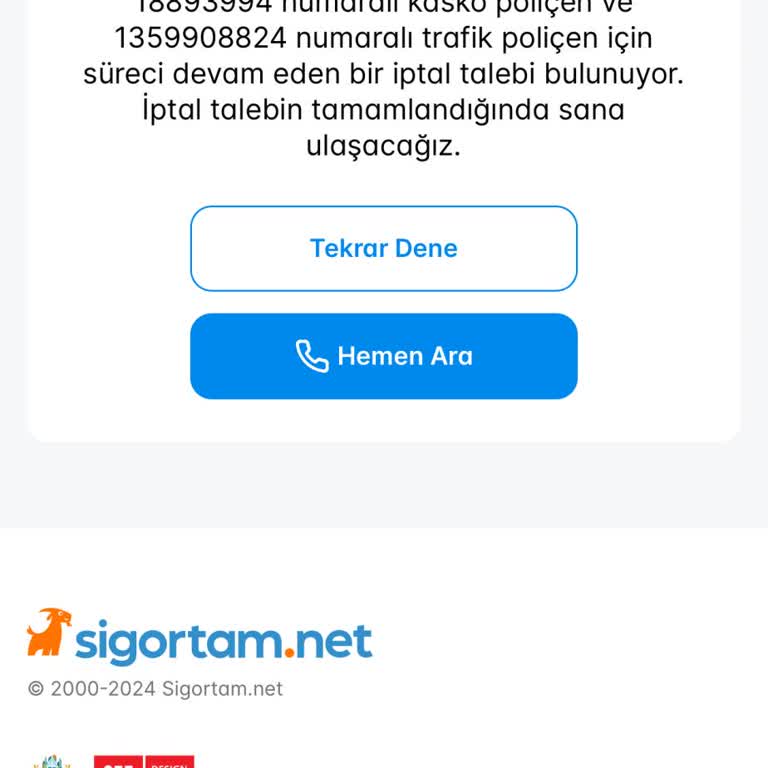 Kasko İptal Bedelinin Gecikmesi Ve İletişim Sorunları