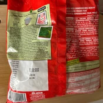Superfresh Dondurulmuş Bezelye Renk Sorunu