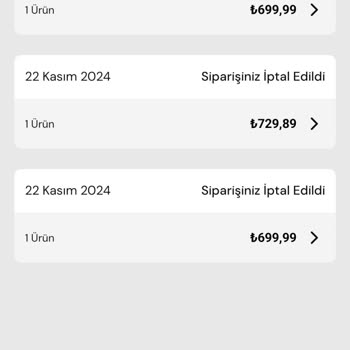 Kartal Yuvası'nda Sürekli İptal Edilen Siparişler