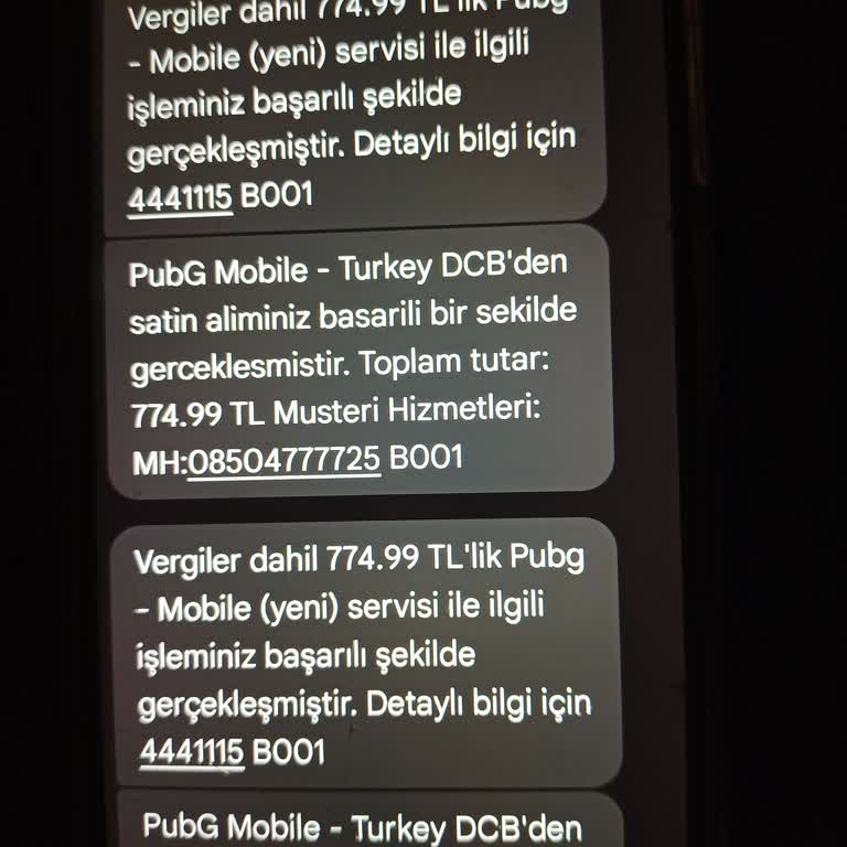 Bilinmeyen PUBG Mobile Üyeliği İle Yapılan Gizemli Mobil Ödemeler