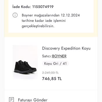 Boyner'den Gelen Yanlış Renkli Ayakkabılar Ve İade Süreci Sorunu