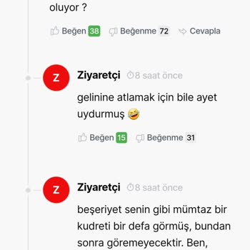 Dini Değerlerimize Hakaret Eden Yorumlar