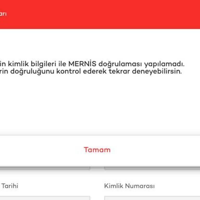 Akbank Kariyer Sitesine Üyelikte Kimlik Numarası Hatası