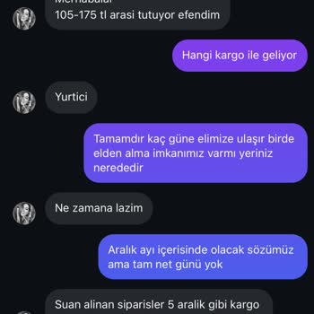 Sipariş Gecikmesi Ve İletişim Sorunları