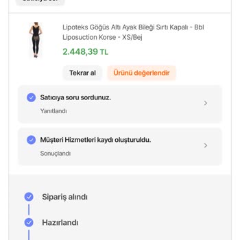Trendyol Lipoteks Sipariş Sorunları