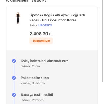 Trendyol Lipoteks Sipariş Sorunları