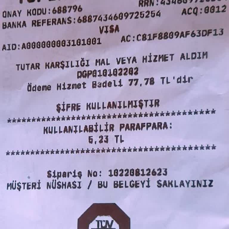 Tüvtürk'te Kredi Kartı İşlemlerinde Gizli Hizmet Bedeli Şaşkınlığı