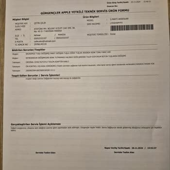 Gürgençler'den Alınan Macbook'un Tuş Sorunu Çözülmedi
