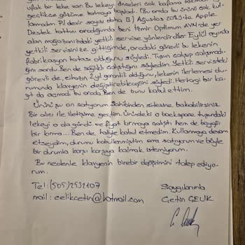 Gürgençler'den Alınan Macbook'un Tuş Sorunu Çözülmedi