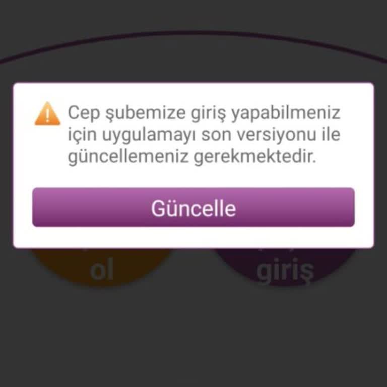 Güncelleme Sorunu Nedeniyle Uygulama Kullanılamıyor