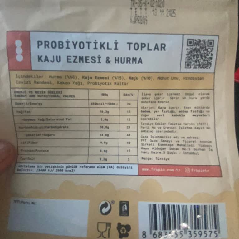 Üretim Hatası: Dolgusuz Probiyotikli Toplar