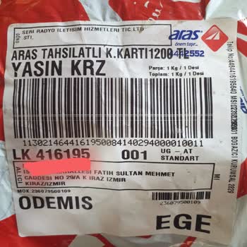 İzmir Ödemiş Aras Kargo Şubesinde Adres Teslim Sorunu