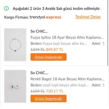 So Chic Bileklik Ve Küpe Sorunları