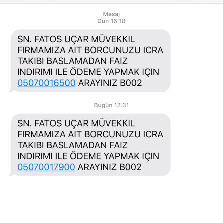 Yanlış Borç İddiasıyla Gelen Sürekli Aramalar