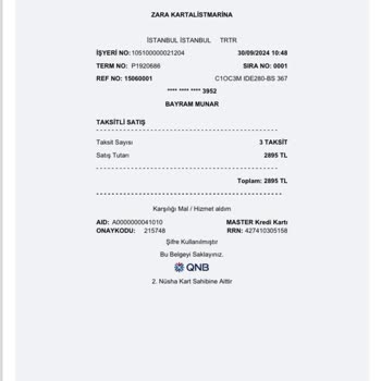 Zara Montun Kalitesizliği Ve Fiş Zorunluluğu