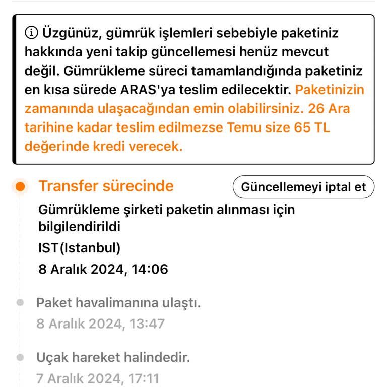 Gümrükte Takılan Ürün Ve Bilgilendirme Eksikliği
