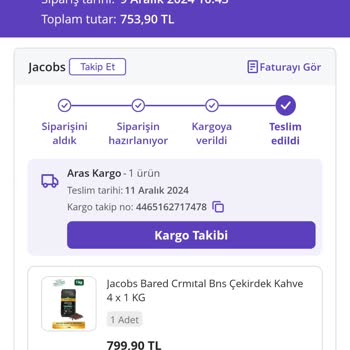 Eksik Teslimat Ve İade Sorunu: Jacobs Kahve Alışverişi