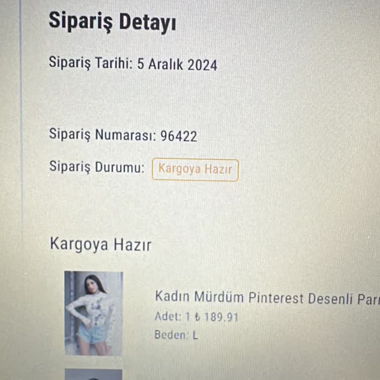 Kargoya Verilmeyen Sipariş Ve Yetersiz İletişim