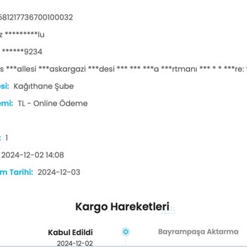 Zara Siparişim Kargoist'te Takıldı: Teslimat Sorunu